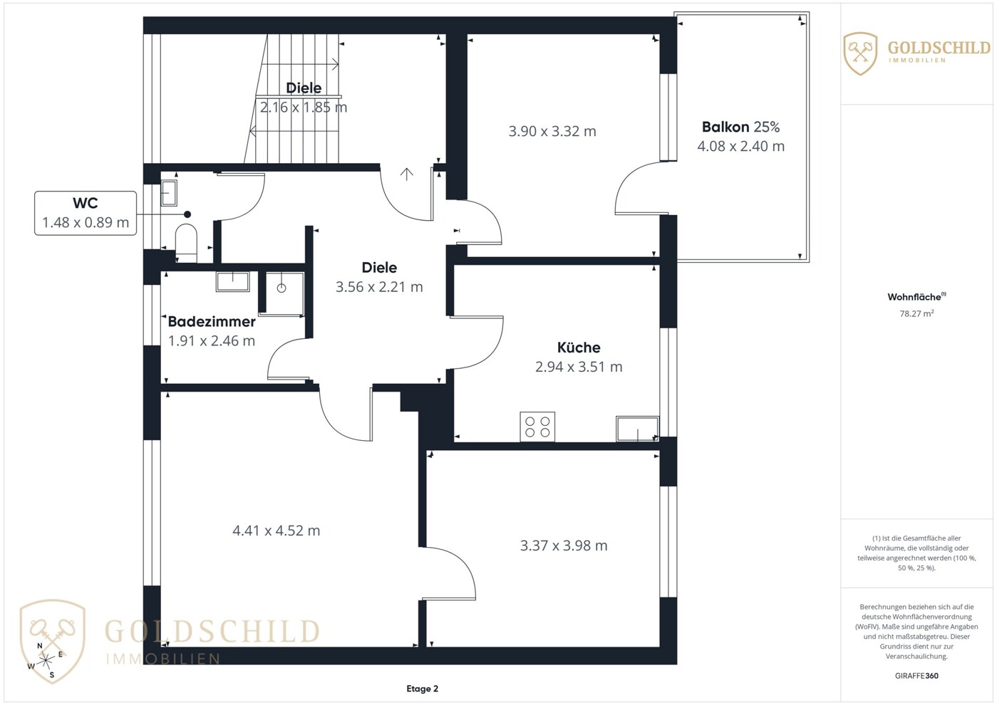 Grundriss Wohnung 2