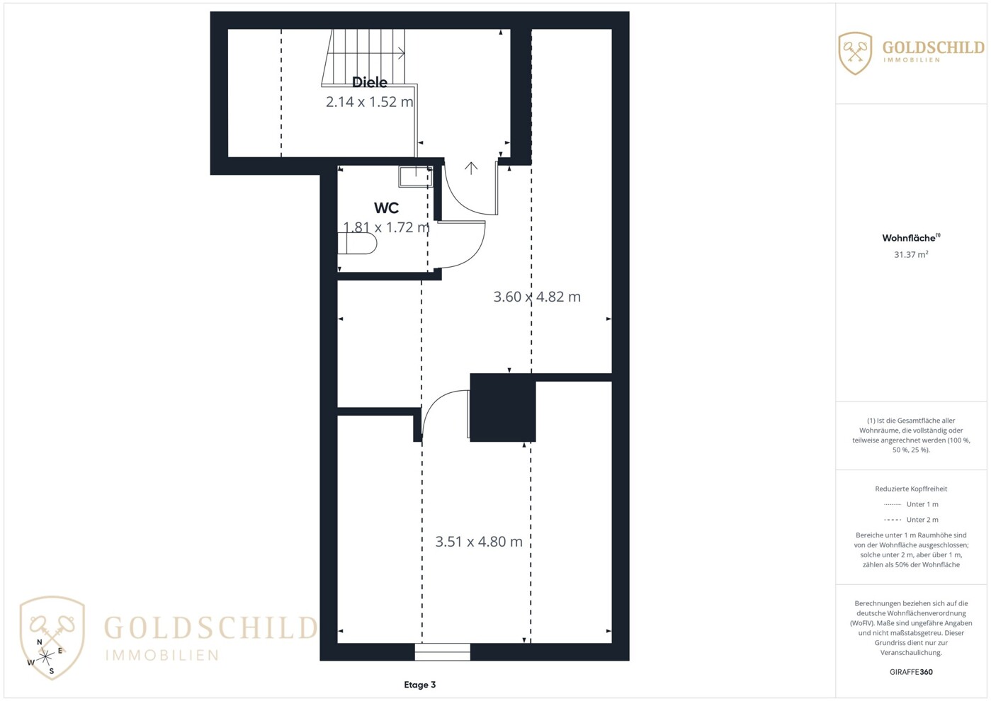 Grundriss DG (Nutzfläche)