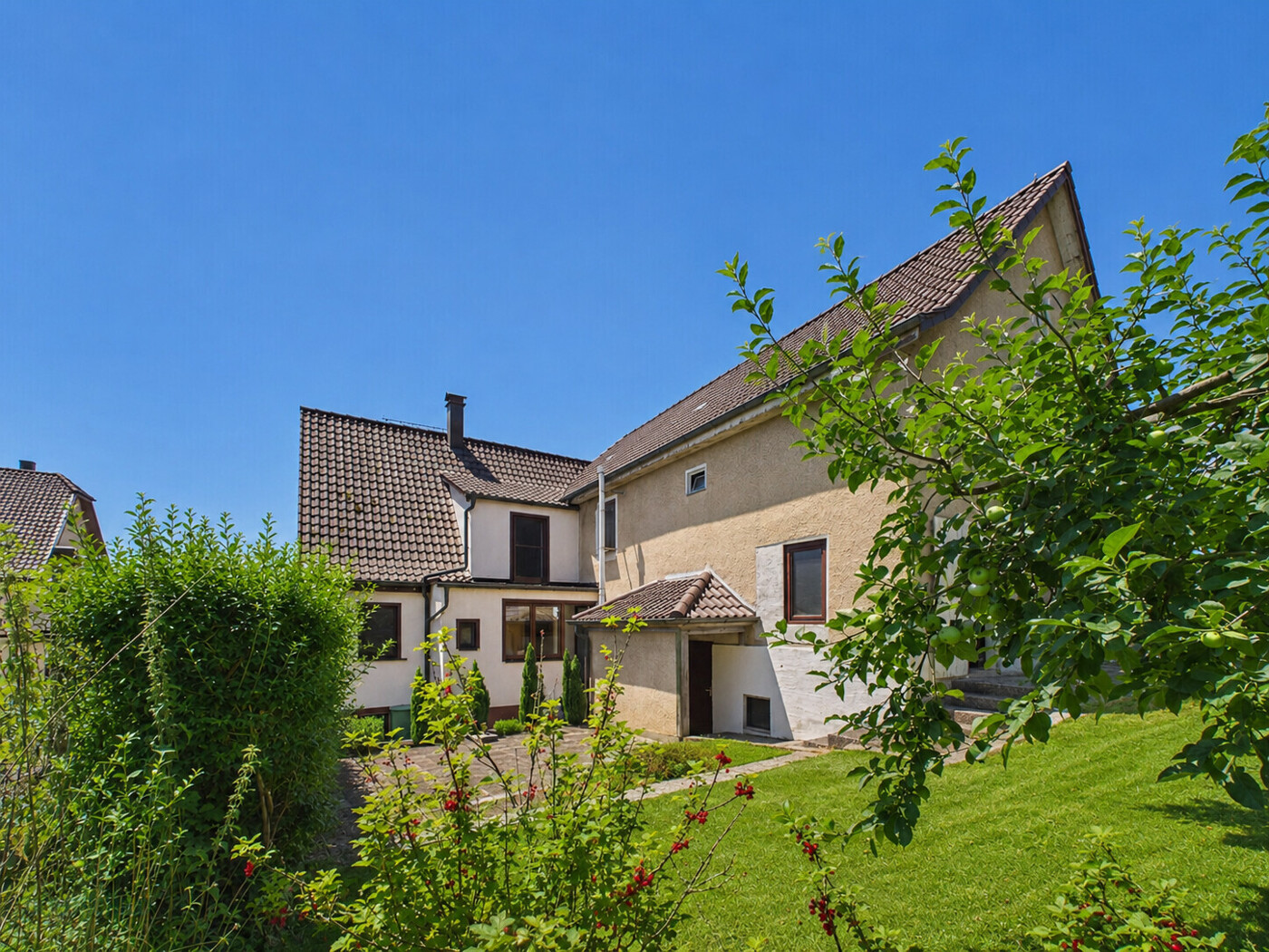 Einfamilienhaus Hochdorf Gartenansicht