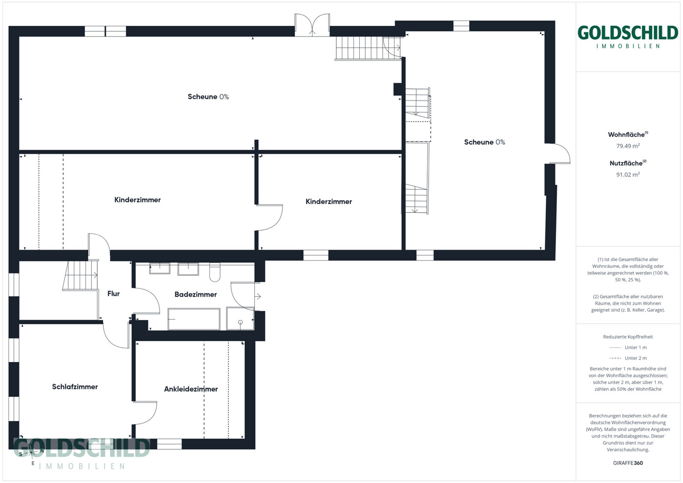 Casa unifamiliare/terreno edificabile a Hochdorf – Planimetria del piano superiore