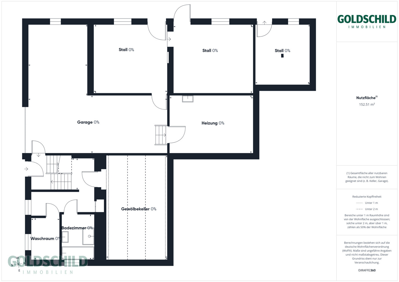Casa unifamiliare/terreno edificabile a Hochdorf – Planimetria del piano interrato