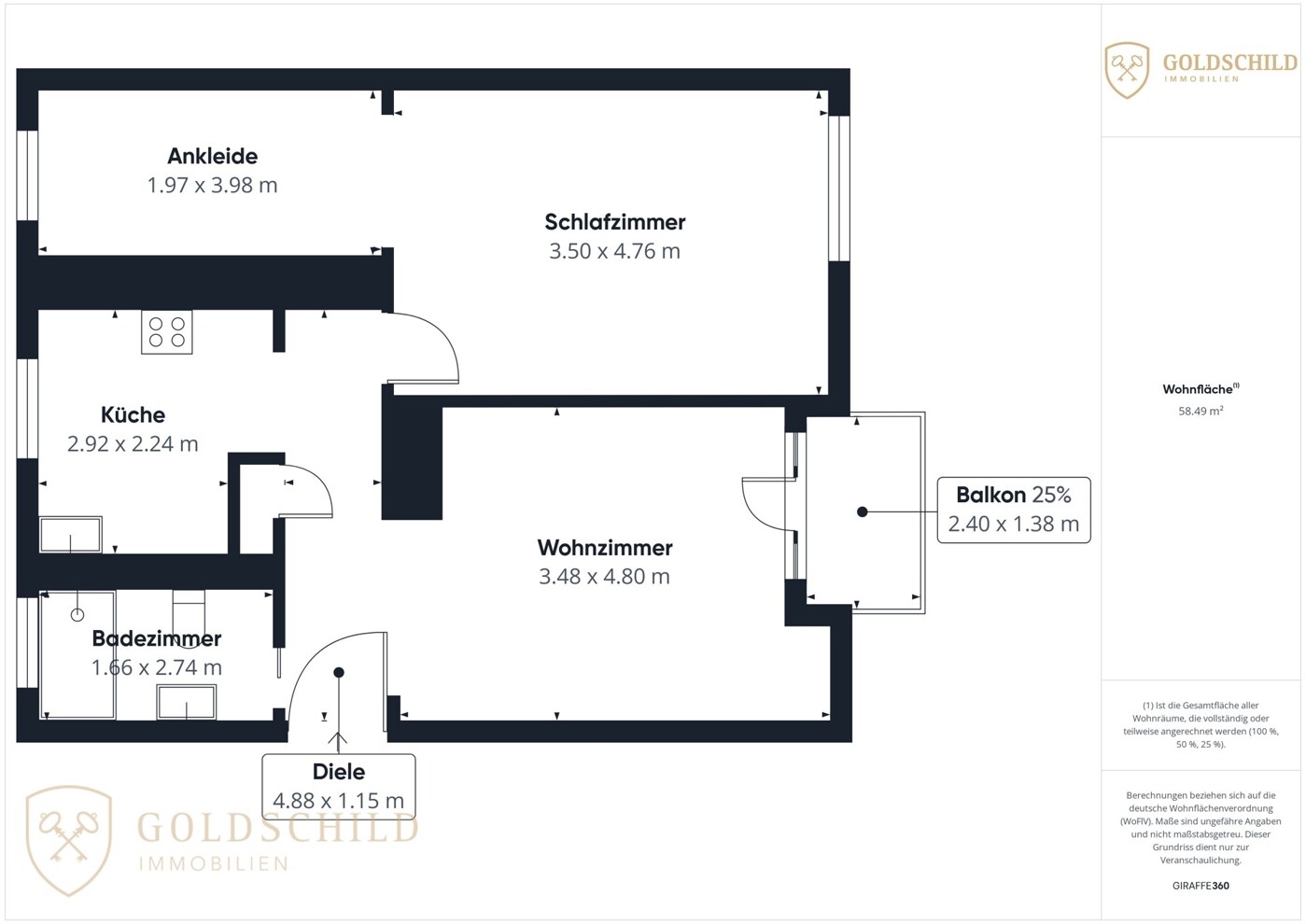 durchdachter Grundriss mit flexibler Raumaufteilung