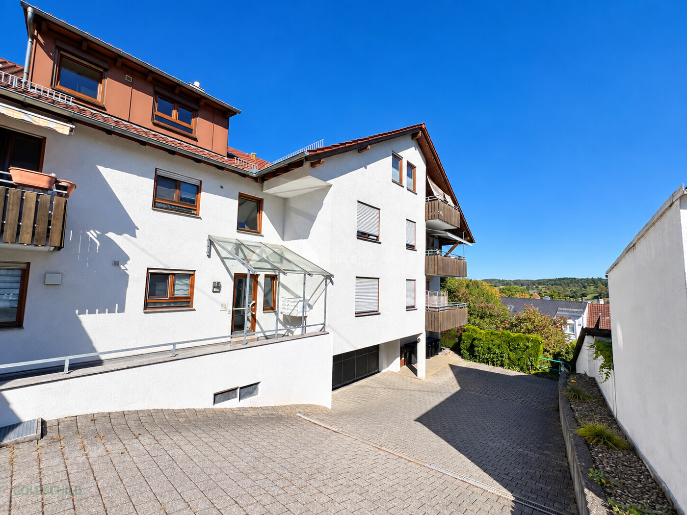 Vista esterna dell'edificio residenziale