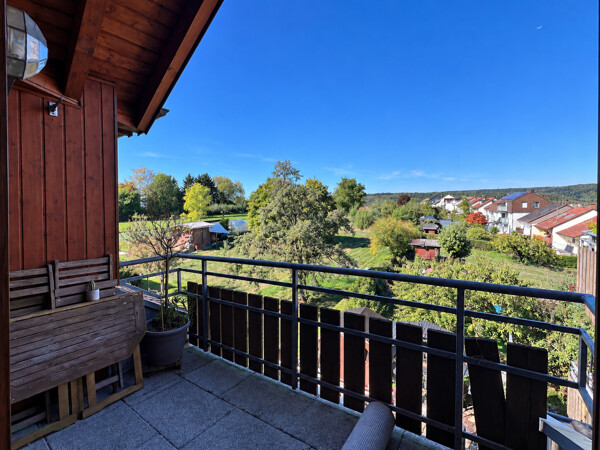 Balcone con splendida vista sul verde