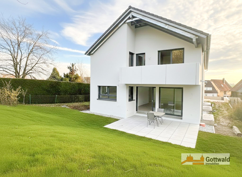 Ansicht vom Garten - KI generiert