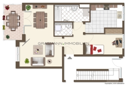 Grundriss 2 Zimmer