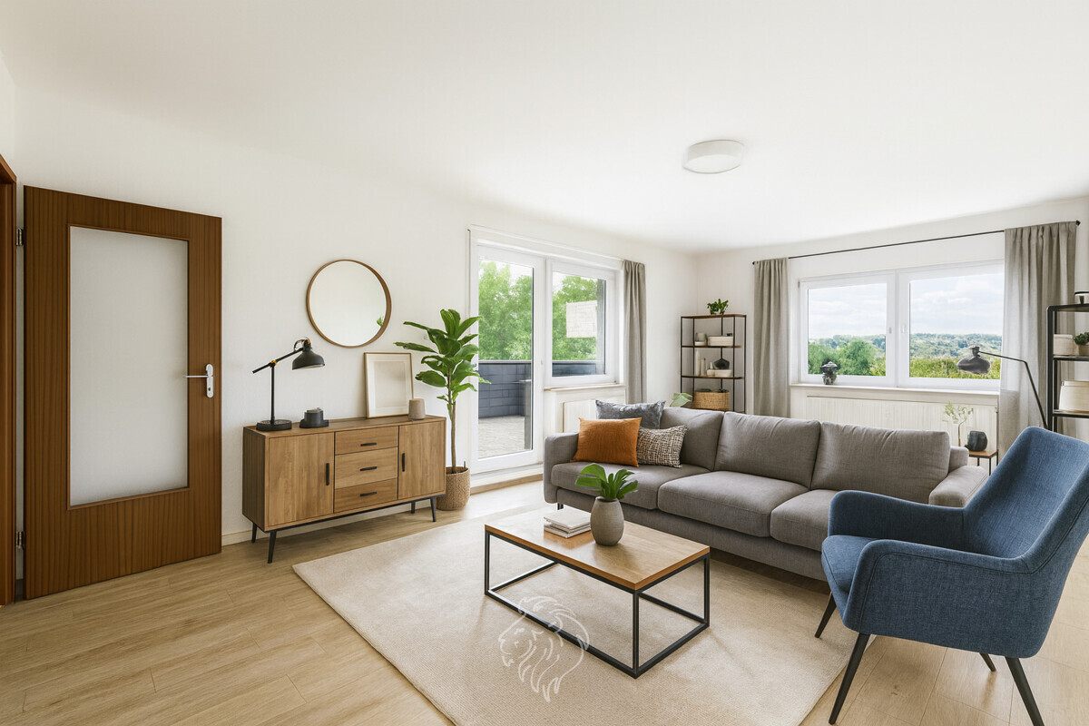 Wohnzimmer visualisiert