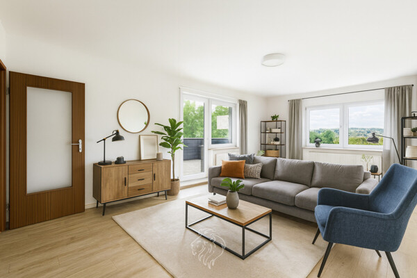 Wohnzimmer visualisiert