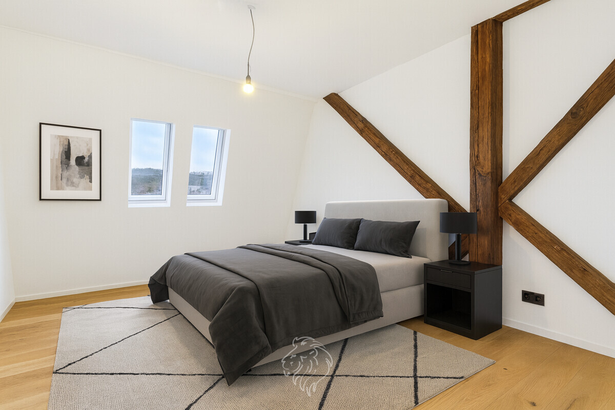 Einrichtungsbeispiel Schlafzimmer 2.OG