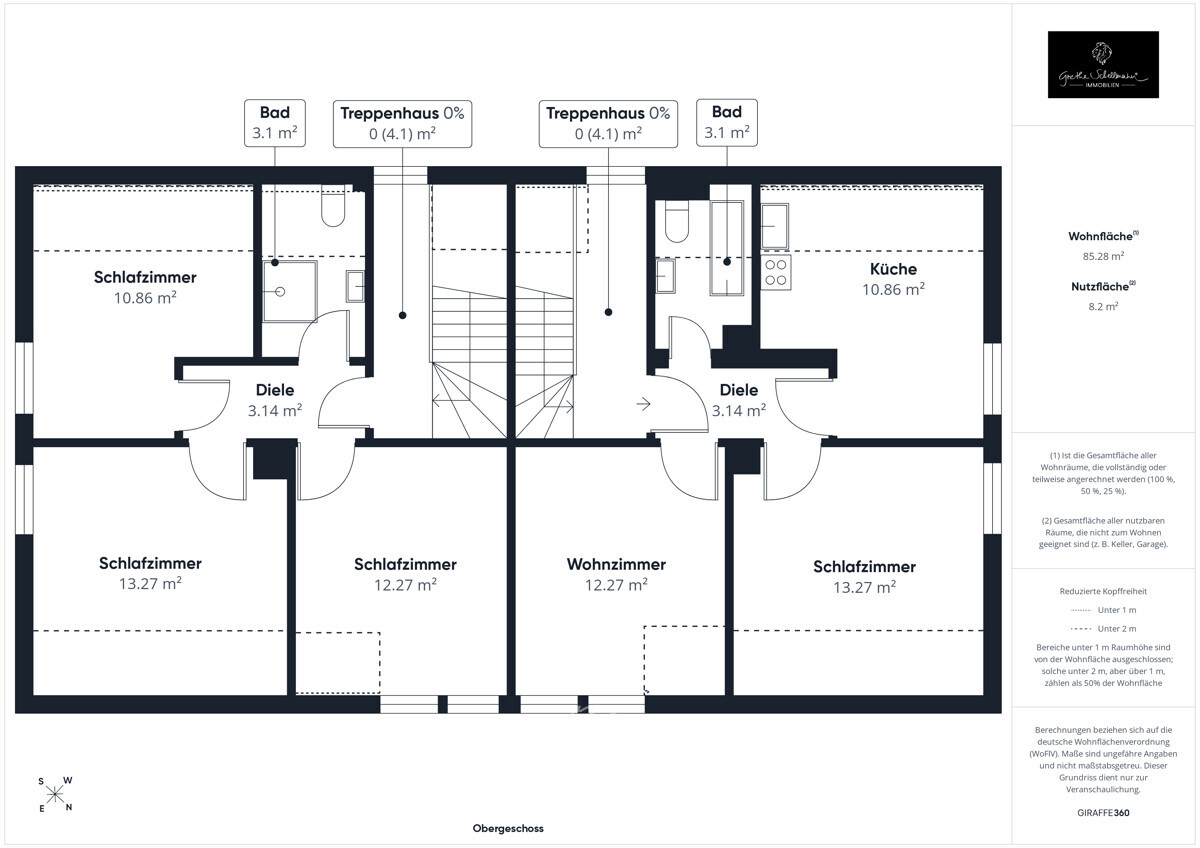 Grundriss Obergeschoss