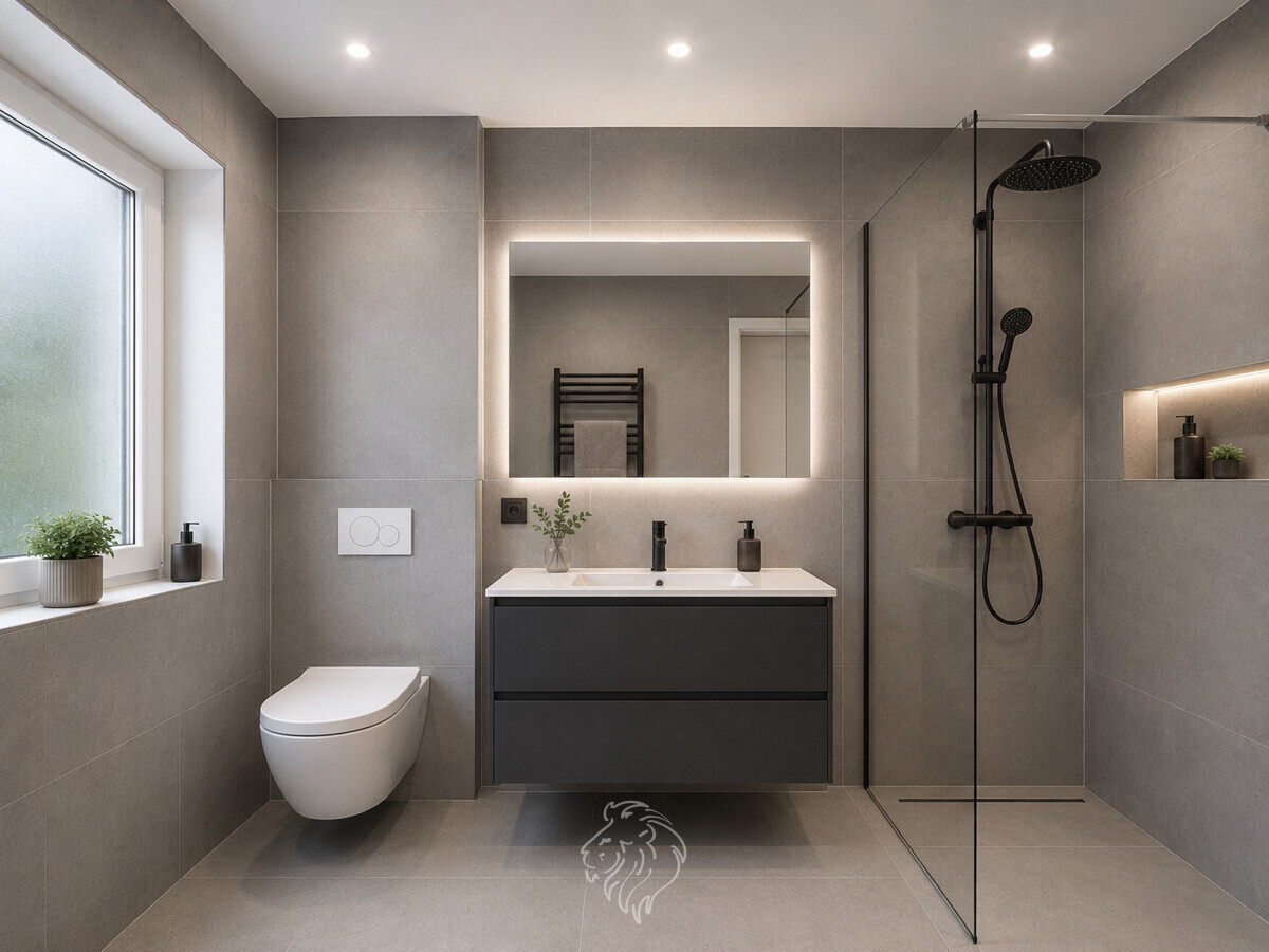 Badezimmer visualisiert