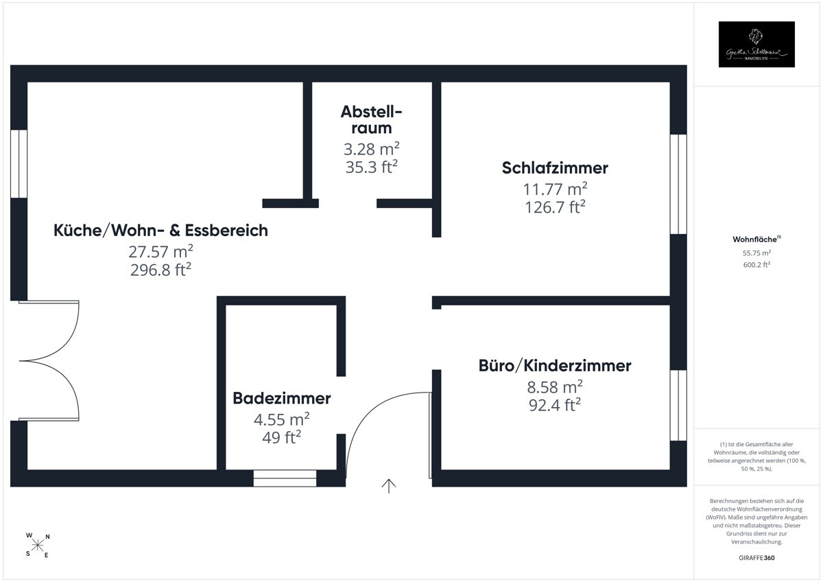 Grundriss Wohnung links unten 