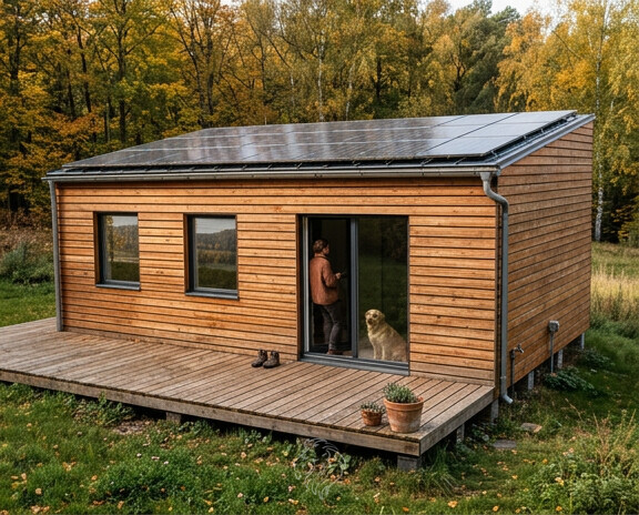 casita alegre - KI-generierte Visualisierung des geplanten Zustands, Abweichungen möglich