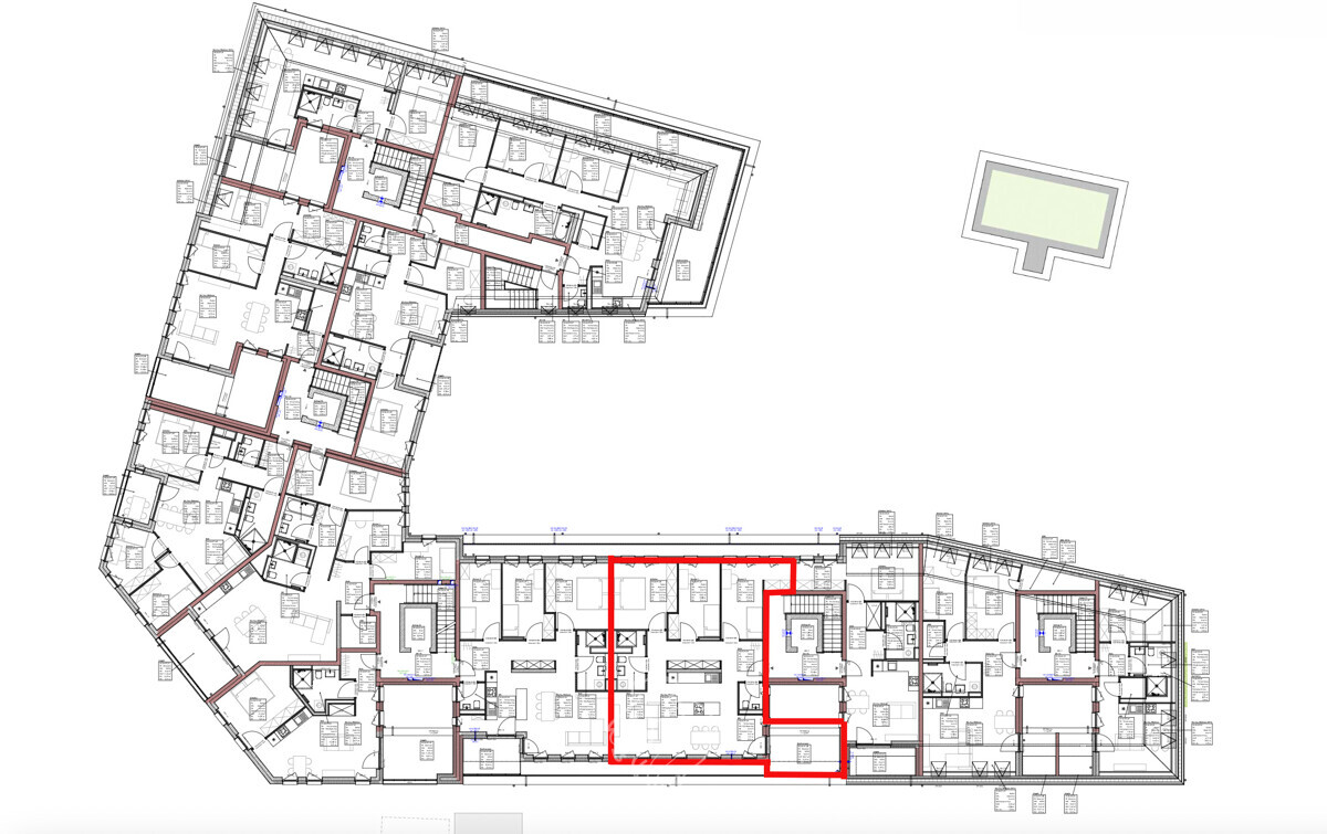 Lageplan innerhalb des Sander-Ecks