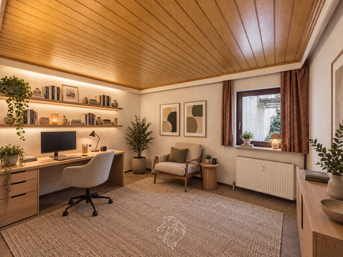 Büro UG (wurde virtuell möbliert und dient zur Veranschaulichung)