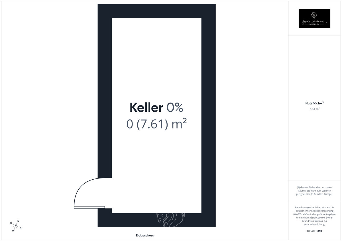 Grundriss Keller