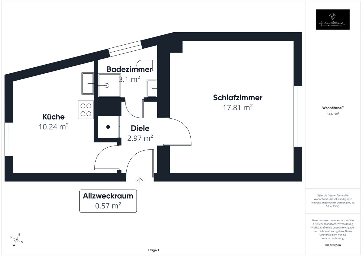 Grundriss Etage 1