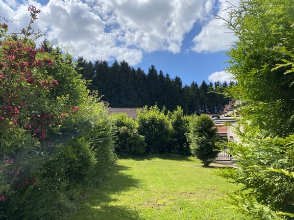 Blick auf den Garten: DHH in Altomünster mit 511 qm Grundstück 