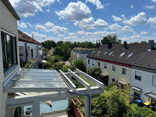 Blick vom Balkon