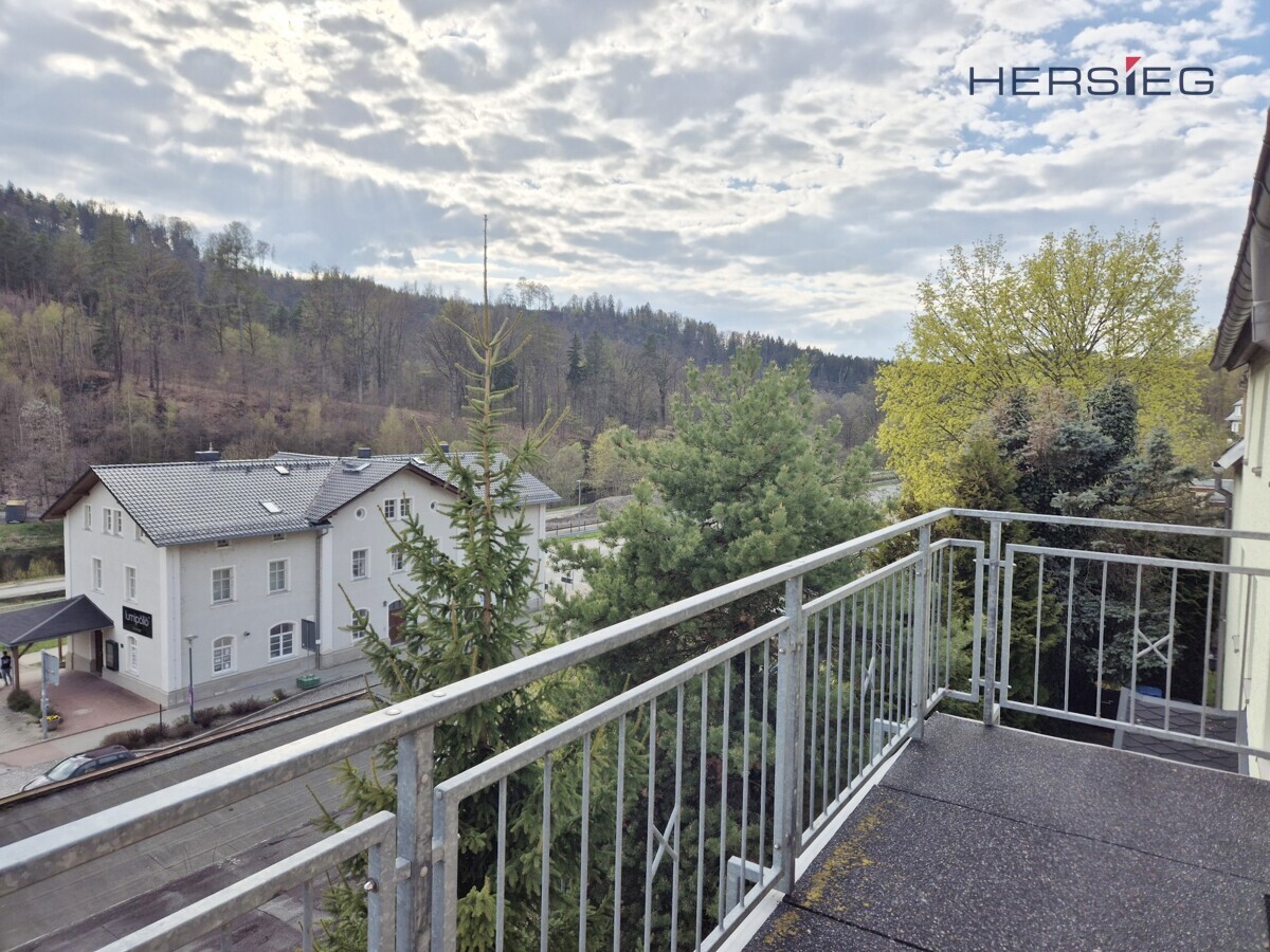 Blick vom Balkon