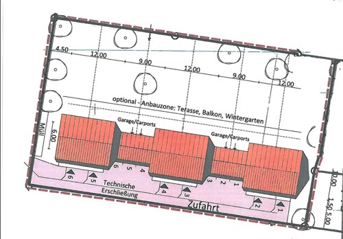 Ausschnitt aus Bauvorbescheid