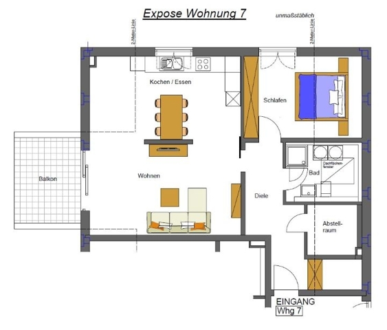 Grundriss Whg. 7