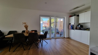 Blick auf die Terrasse