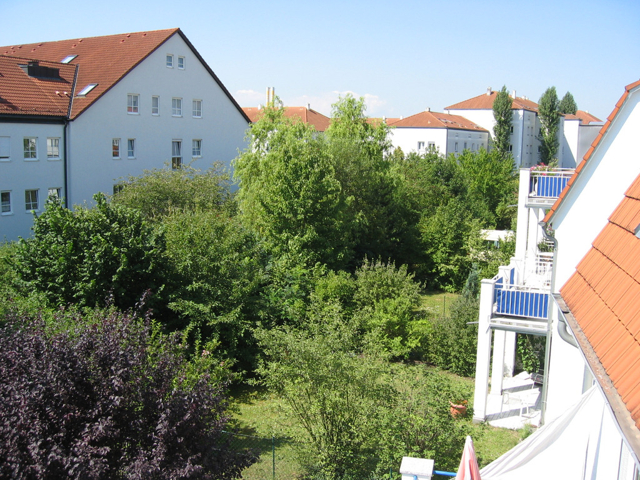 Blick vom Balkon