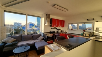 Wohn- und Essbereich mit Küche