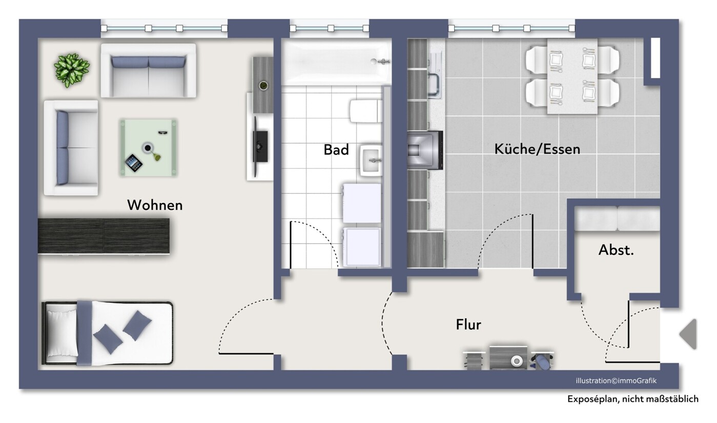 Grundriss Wohnung 3