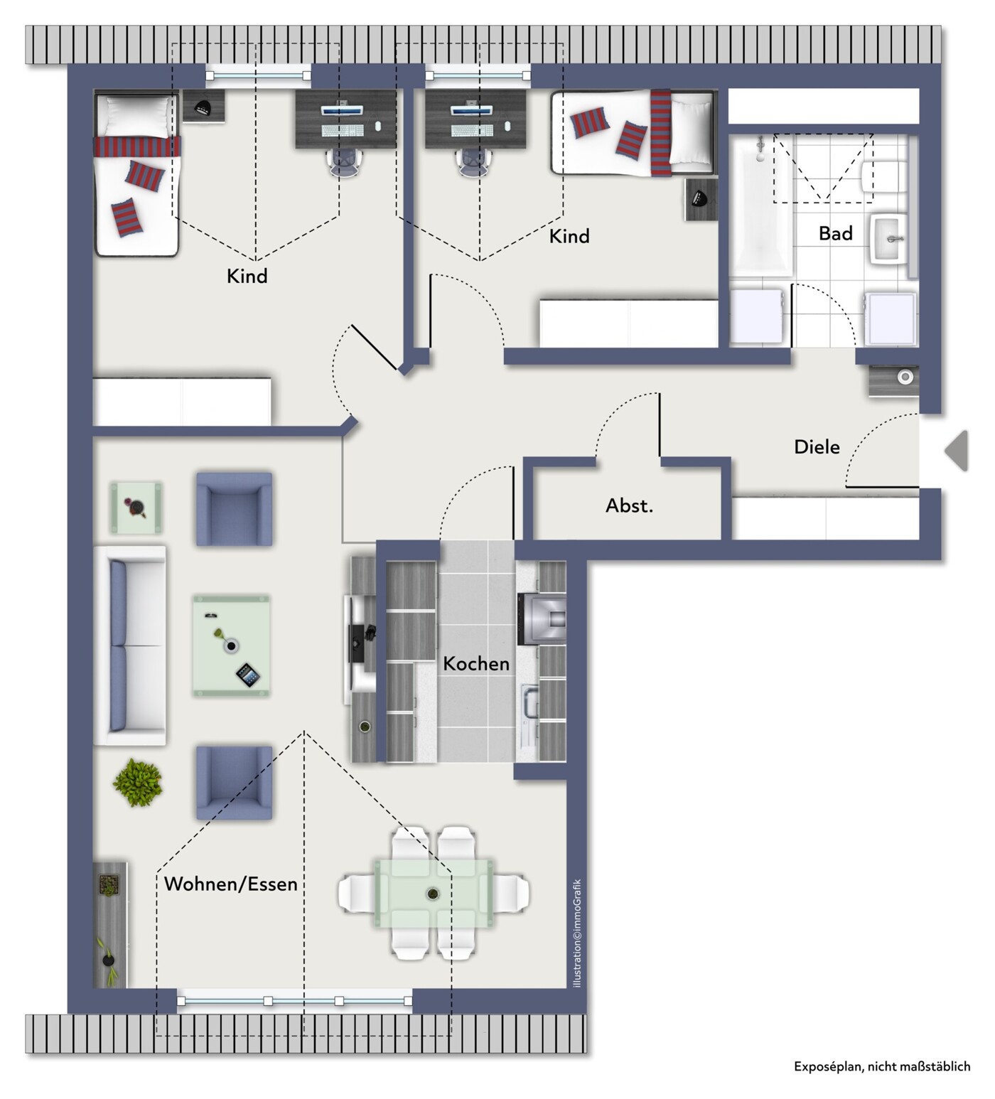 Grundriss Wohnung 9