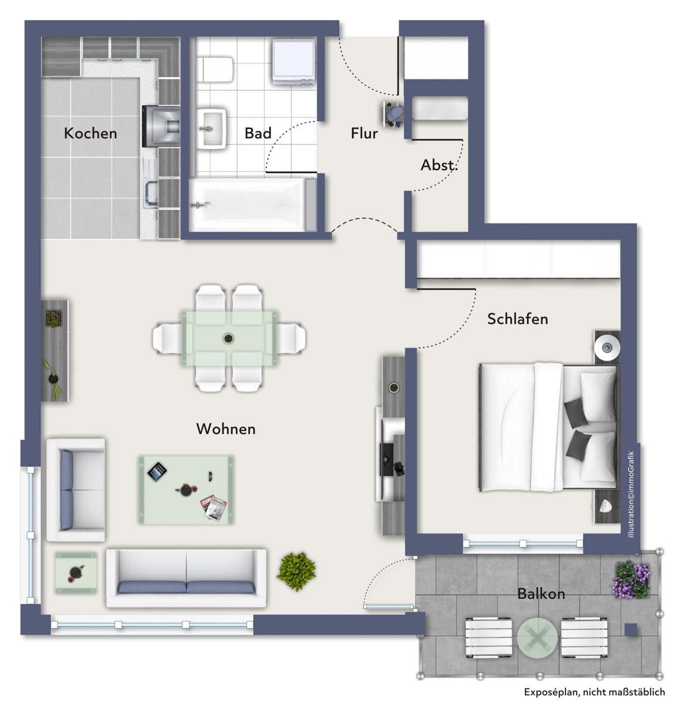 Grundriss Wohnung 5