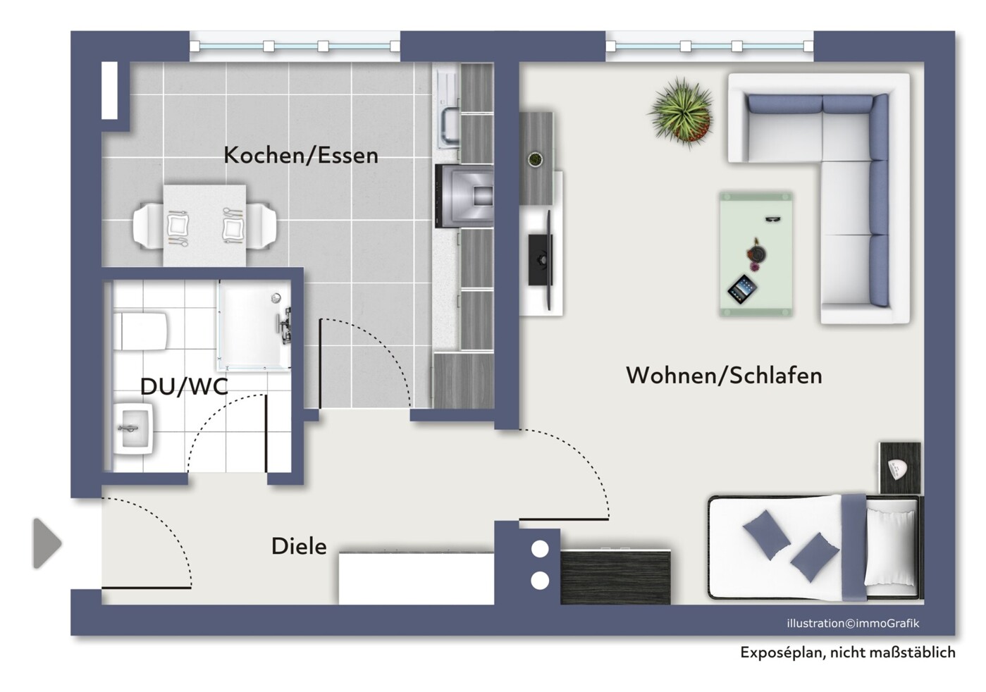 Grundriss Wohnung 2