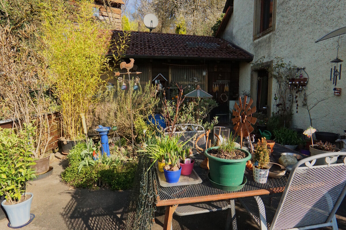 Terrasse über Garage