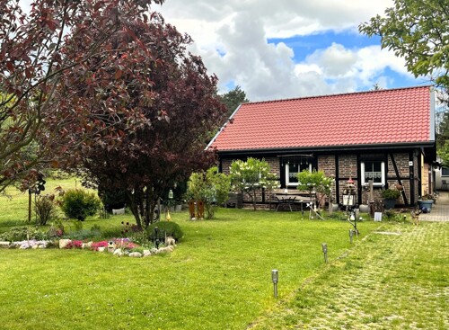 Blick auf das Wohnhaus 