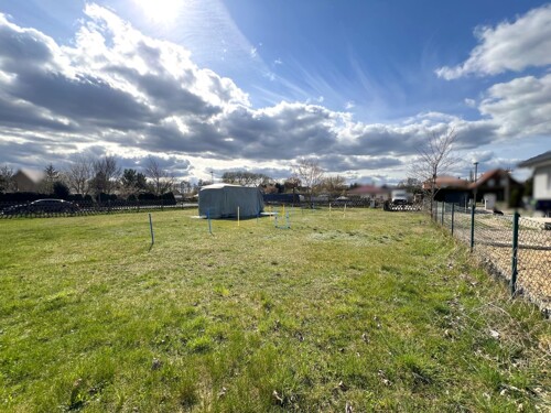 Blick auf das Grundstück