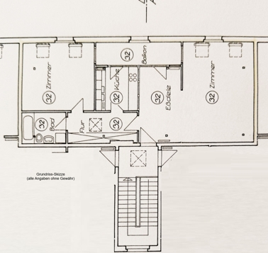 Grundriss-Skizze 