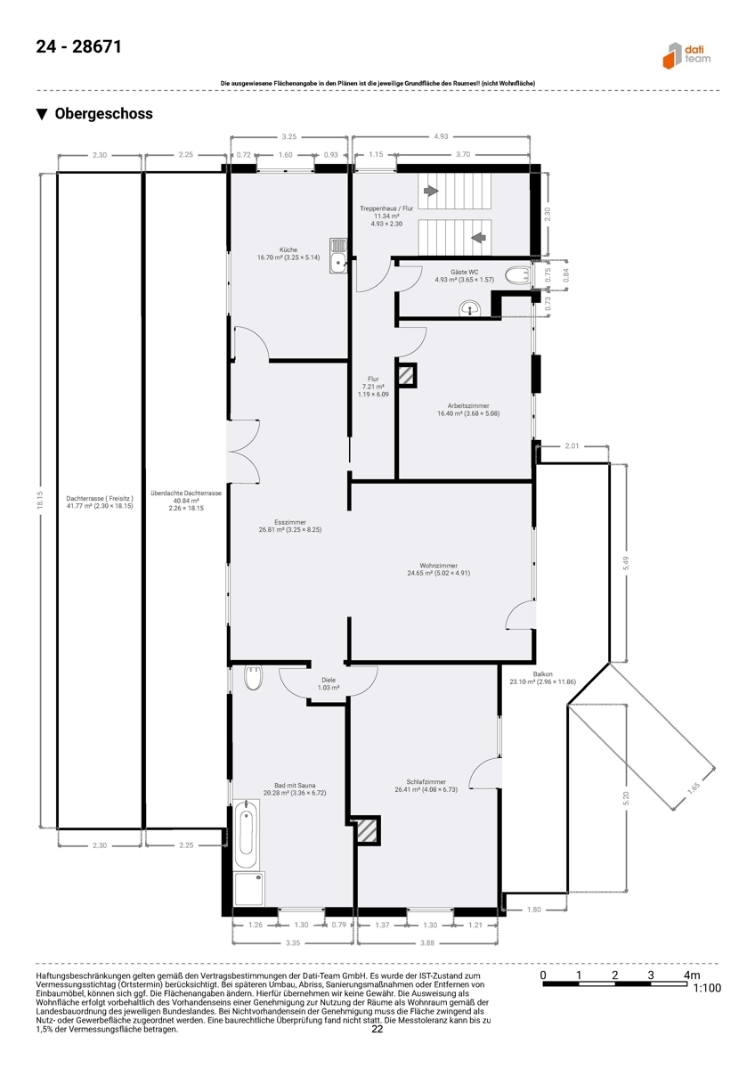 Grundriss Obergeschoss
