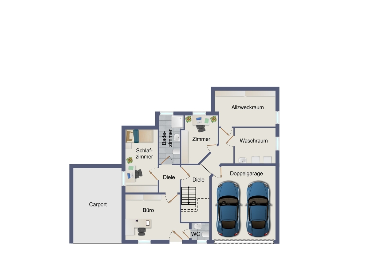 Grundriss Gartengeschoss