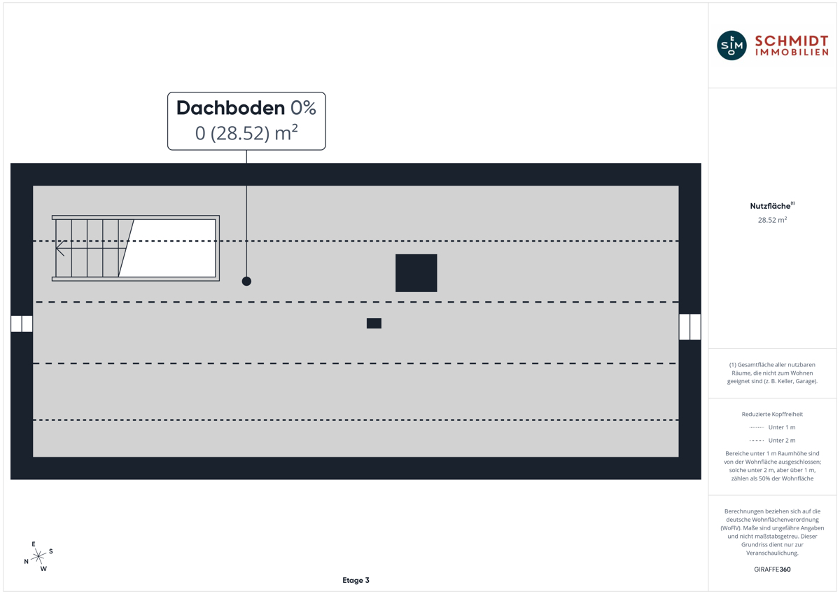 Grundriss Spitzboden 2. DG