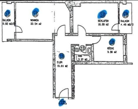 Hübsche 2-Zimmer-Wohnung mit Balkon in der Ebenauer Straße 1.08.2026 - Foto 2