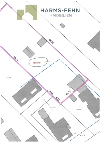 Flächenplan, mögliche Bebauung