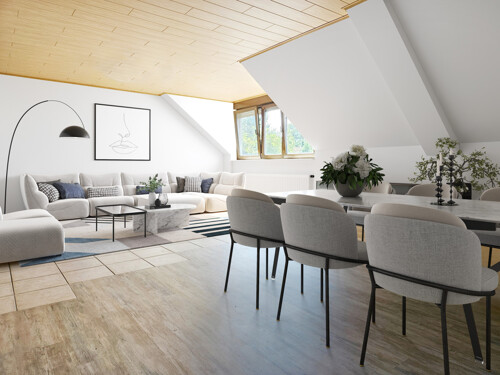 Ausbauvorschlag Wohn-Esszimmer_Möblierungsvorschlag