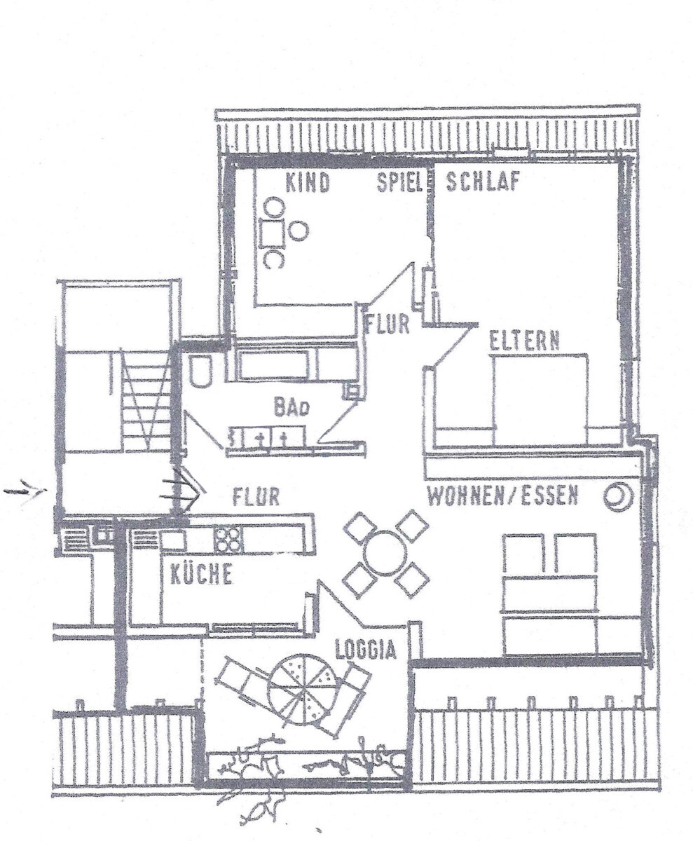 Grundriss-Wohnung