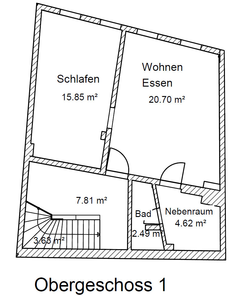 Grundriss 1 OG