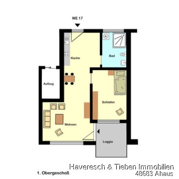 Grundriss ETW im 1. OG