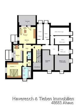 Souterrainwohnung