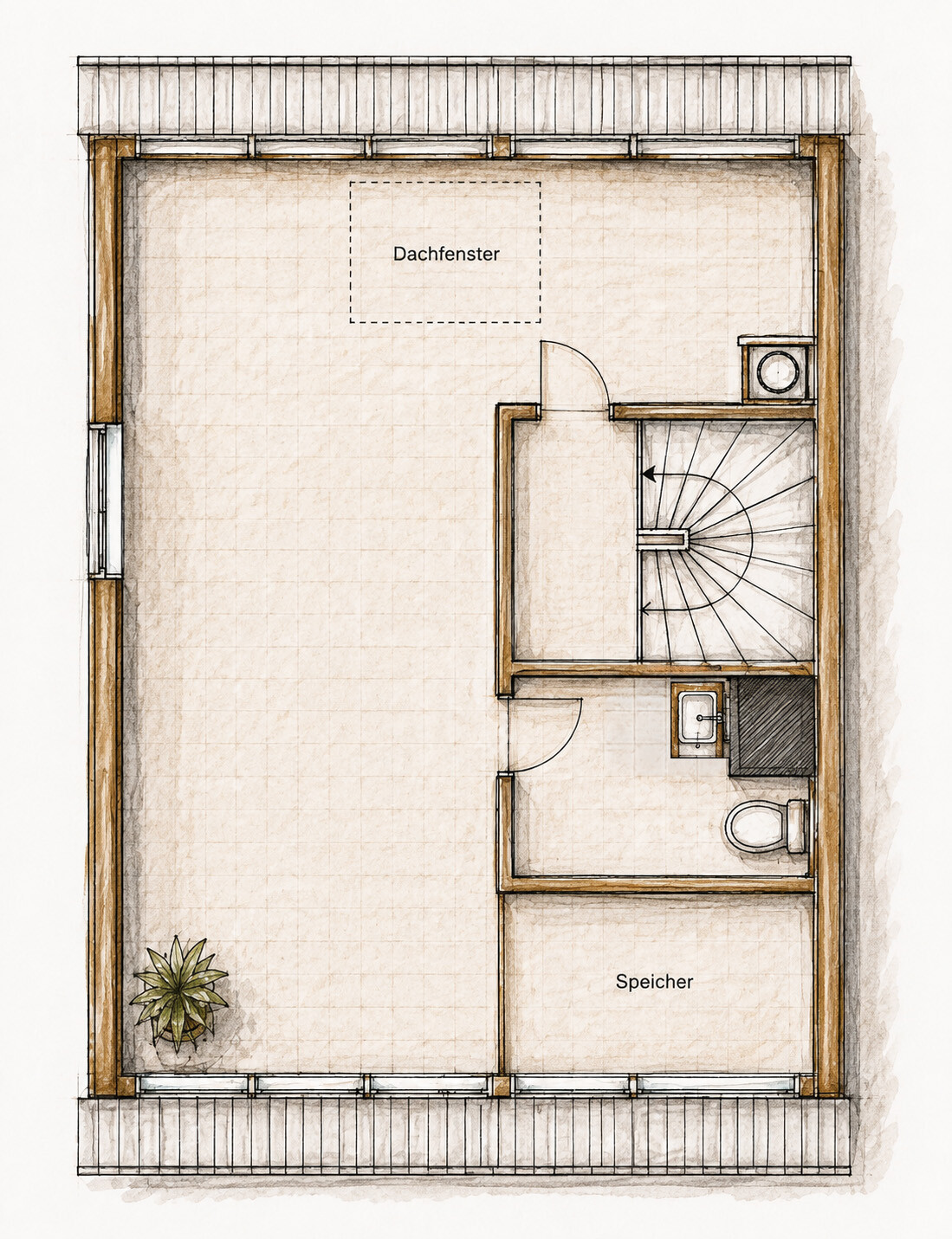 Grundriss Dachgeschoss