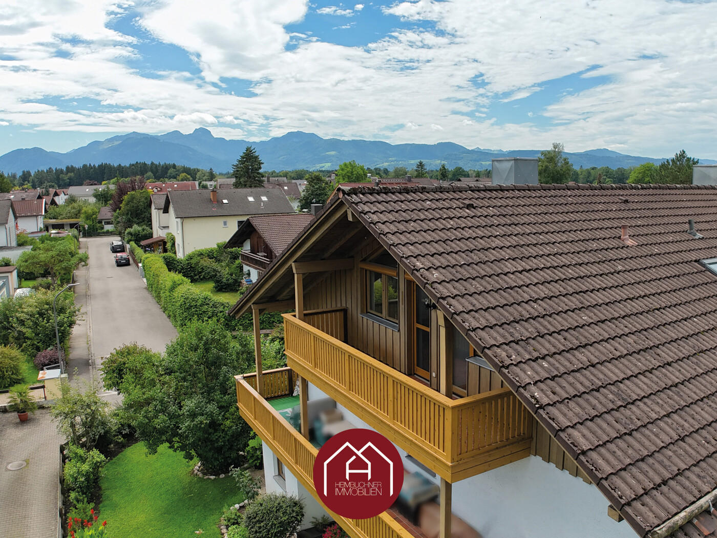 Außenansicht Balkon Dachgeschoss - Bergblick