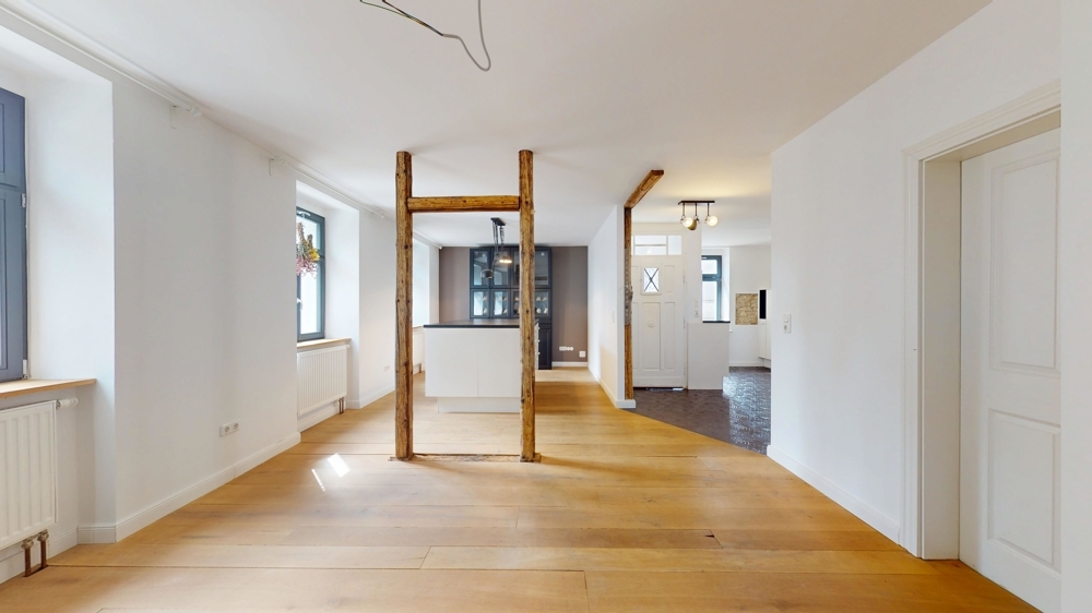 Gästehaus- Wohn- und Essbereich